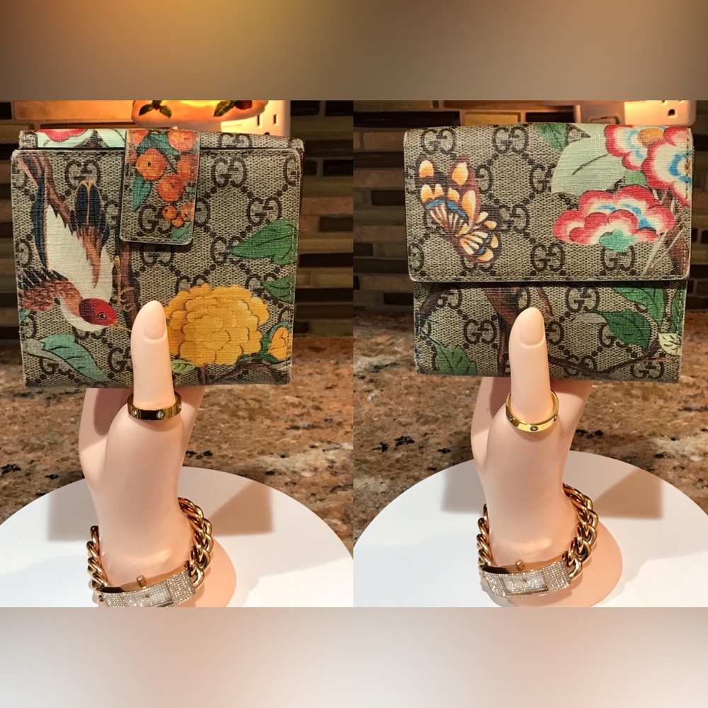 GUCCI GG Supreme Tian Bird Bifold Wallet 😍🔥 - Picture 5 of 17